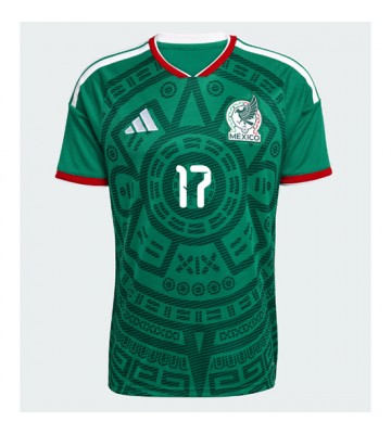 Mexico Orbelin Pineda #17 Hjemmebanetrøje VM 2026 Kortærmet